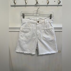 Zara White Jean Shorts for Women